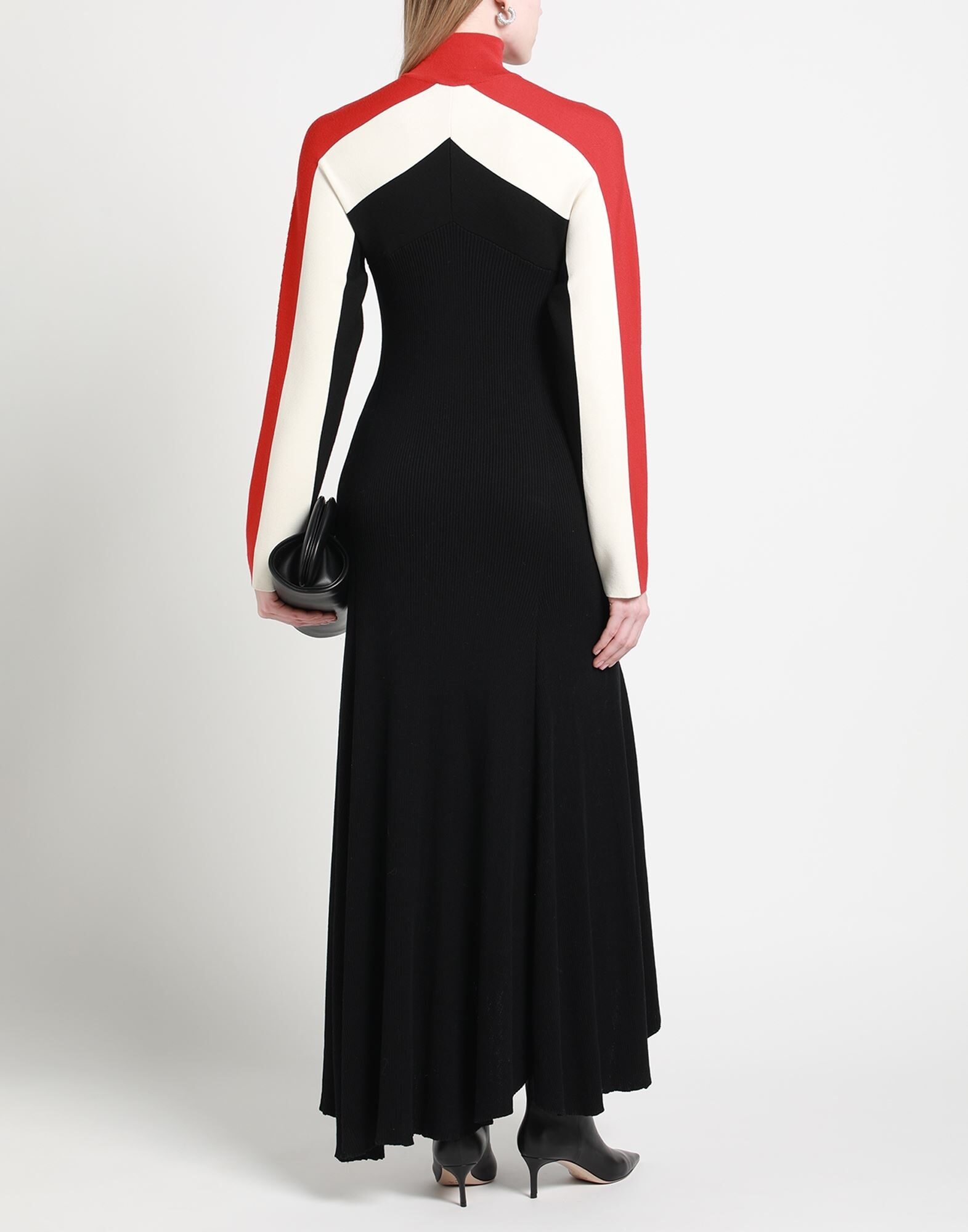 Jil Sander Black Women's Long Dress | yoox | REVERSIBLE