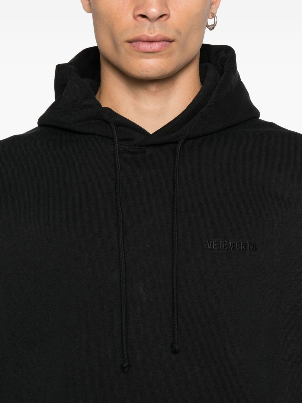 logo-embroidered hoodie - 5