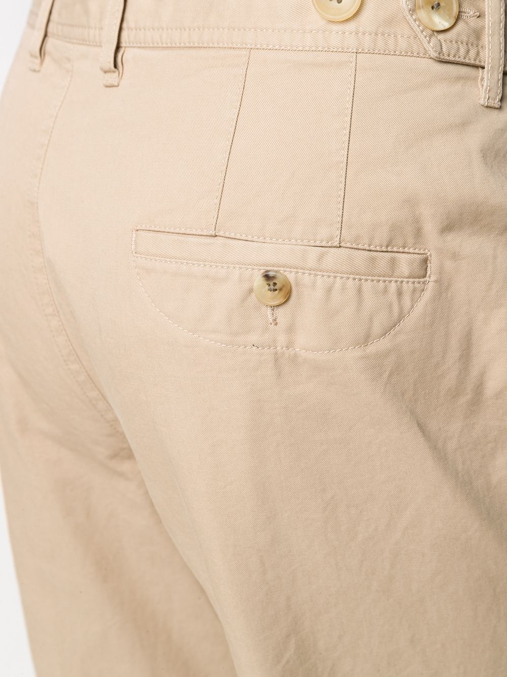 BEIGE COTTON CHINO TROUSERS - 5