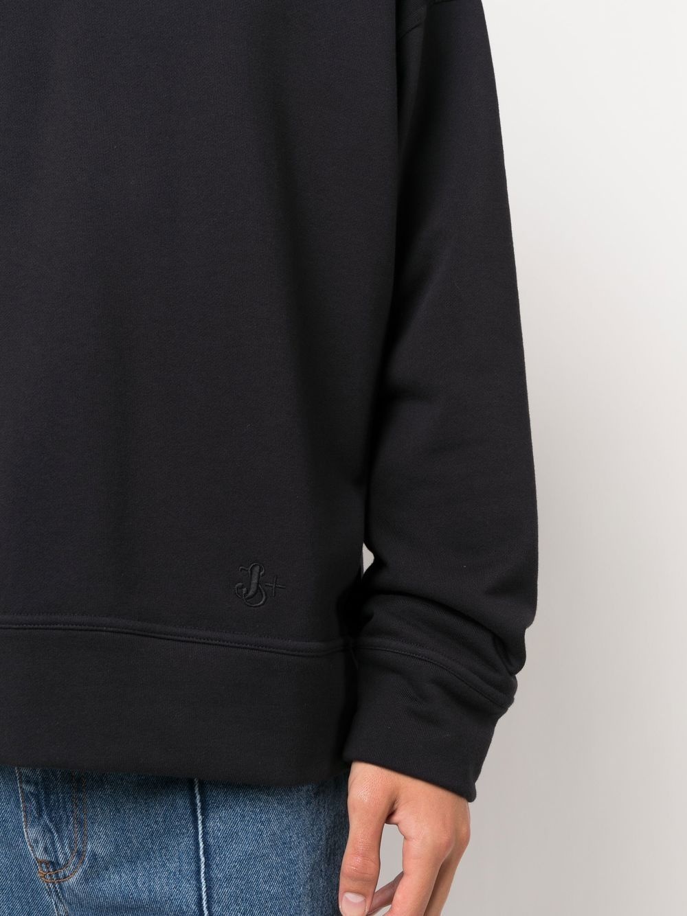 embroidered-logo cotton sweatshirt - 5