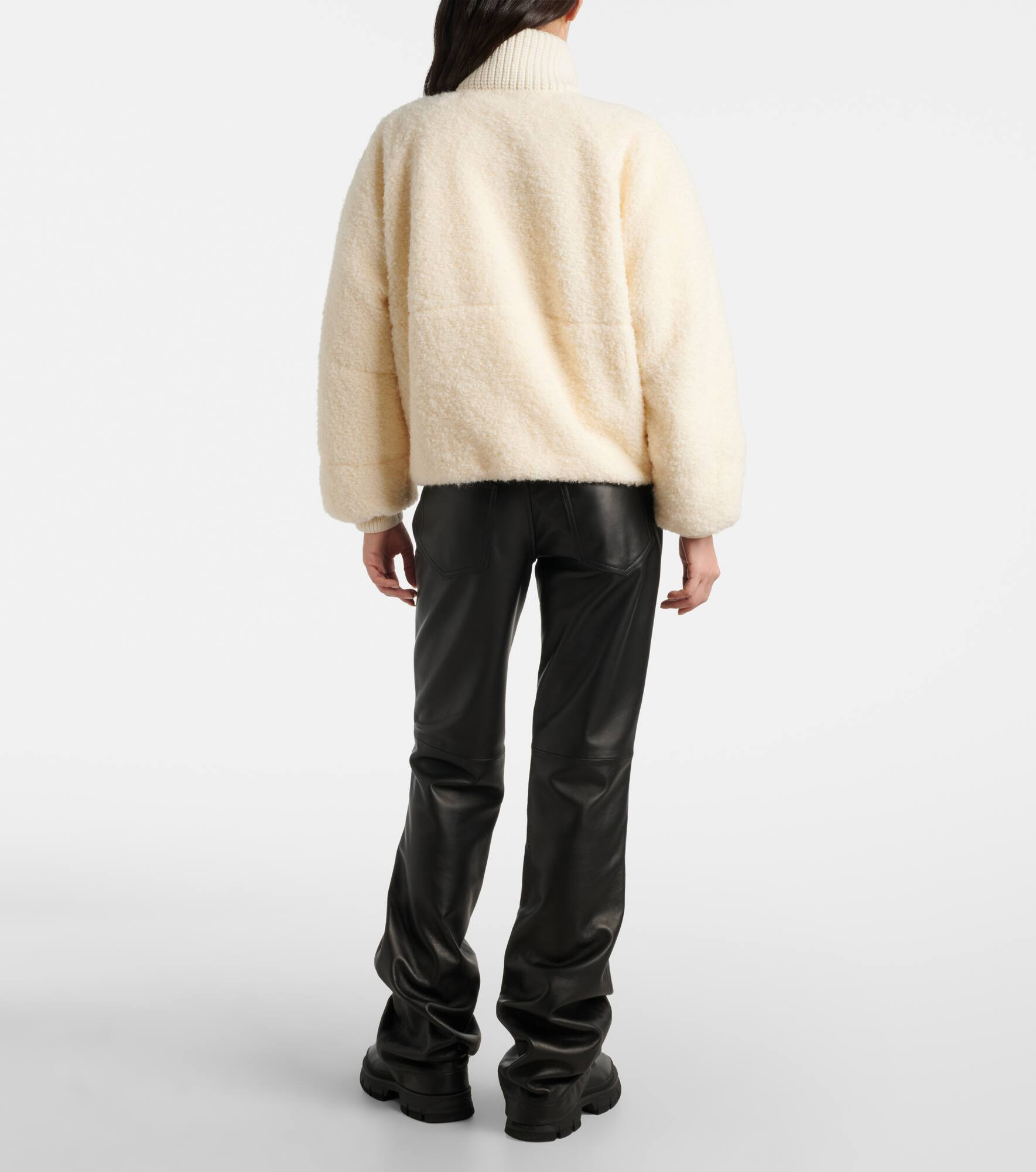 Ayles virgin wool-trimmed down jacket - 3