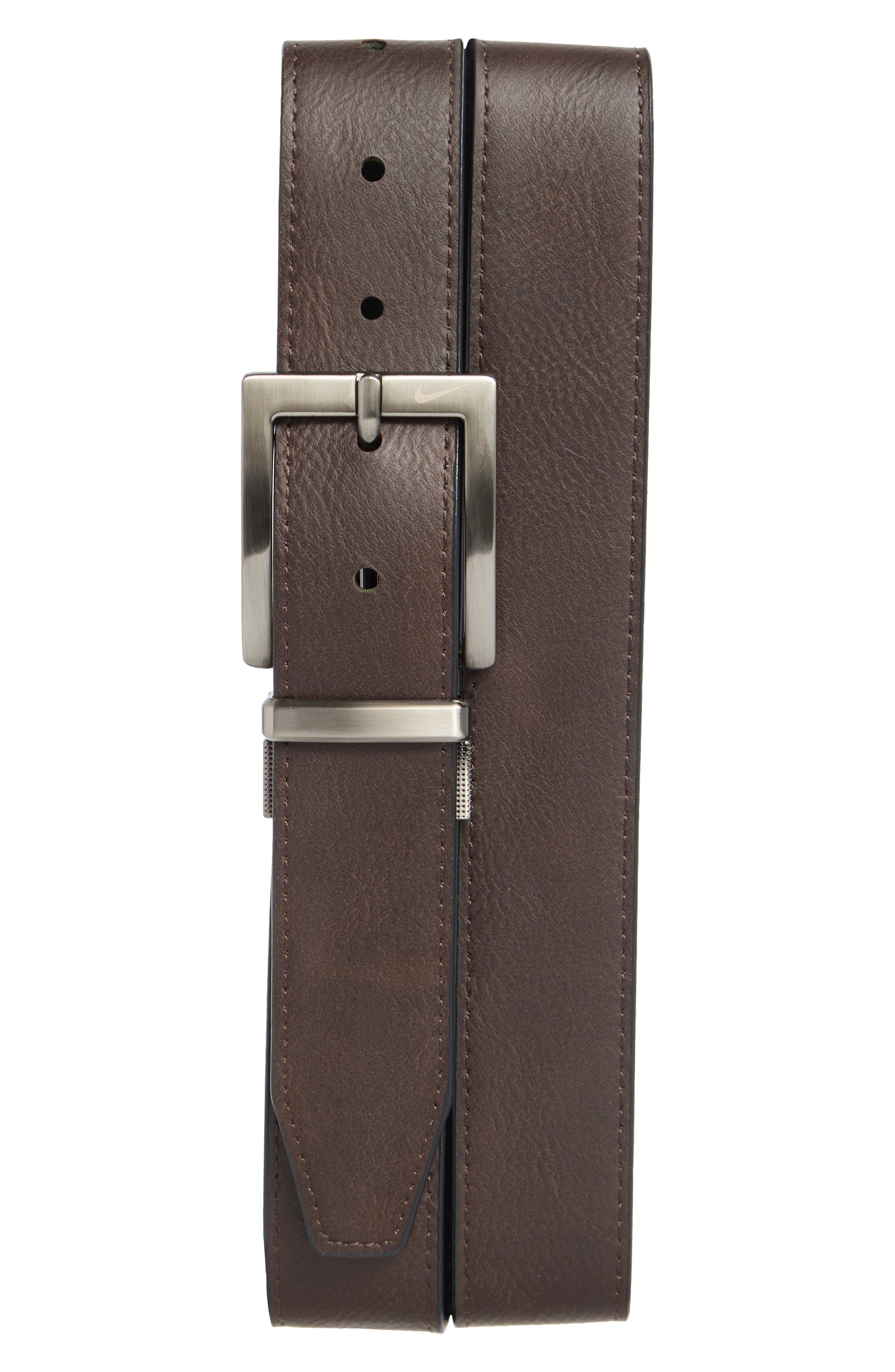 Nike Core Reversible Leather Belt in Black/Brown at Nordstrom - 3