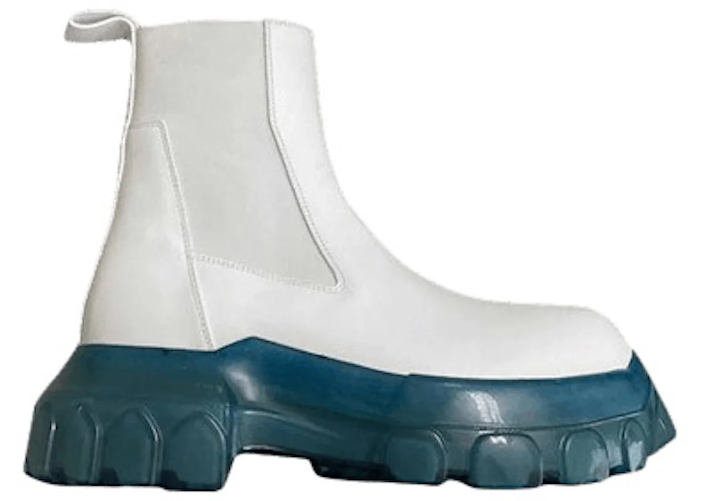 Rick Owens Mega Bozo Tractor Beetle Chalk White Blue Transparent (Women's) - 1