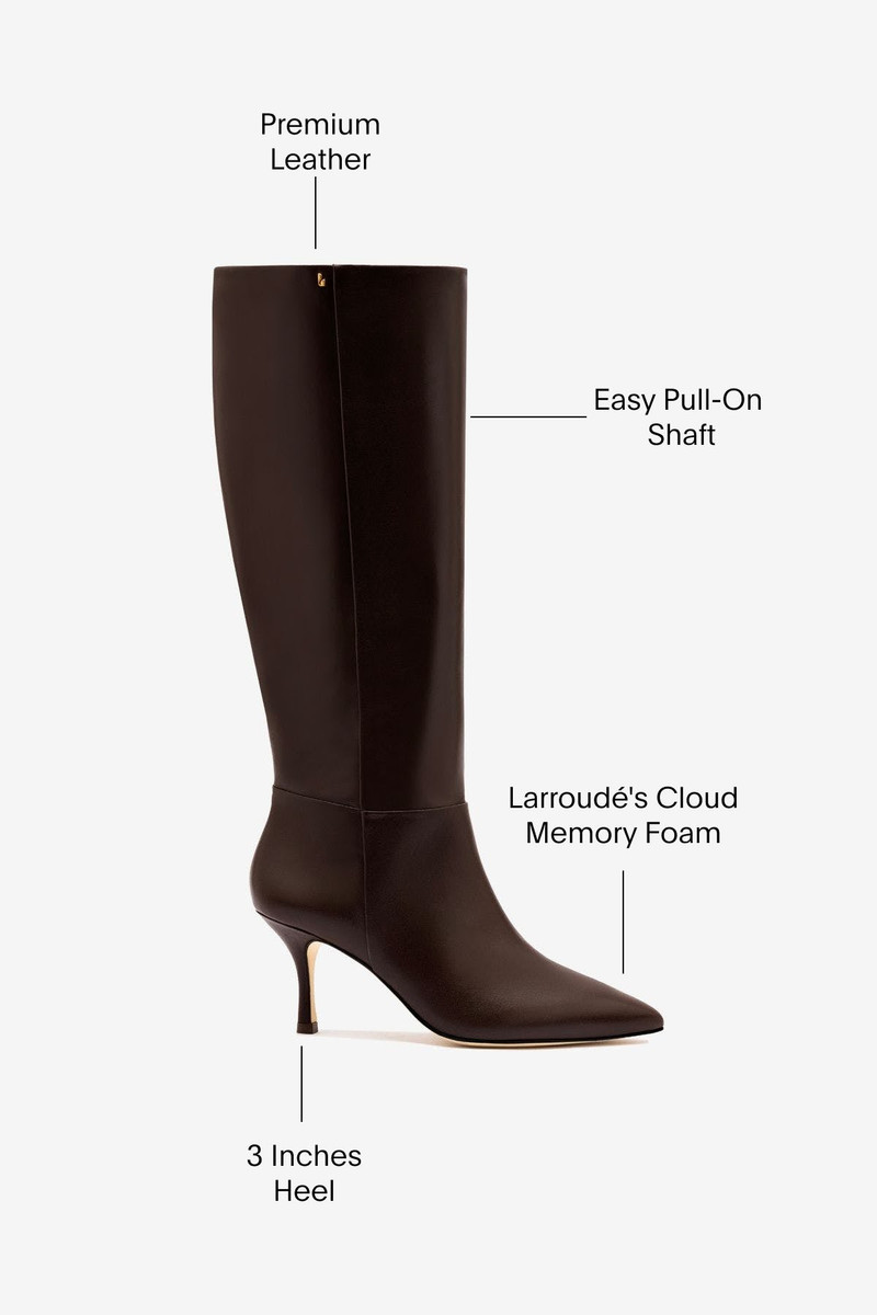 Kate Mid Boot In Brown Leather 5