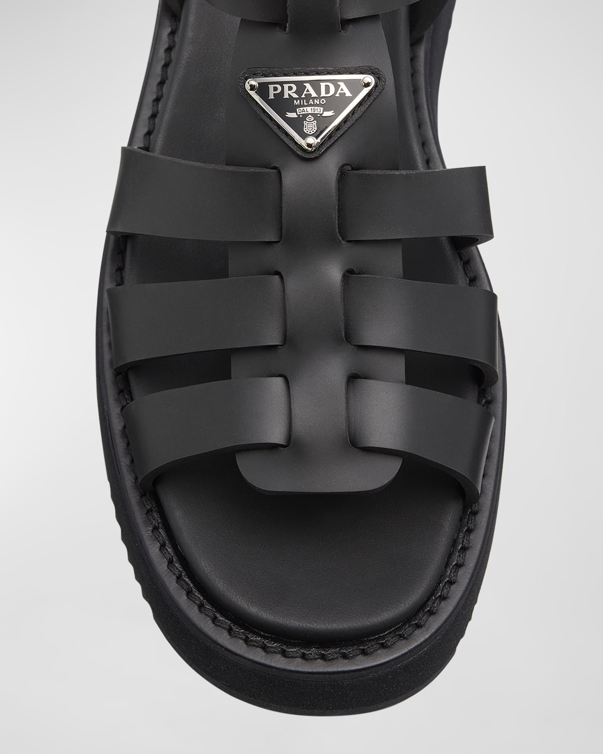 Vinyl Flatform Fisherman Sandals - 6