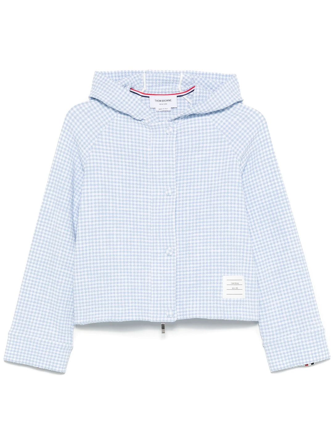 Hooded Jacket In Gingham Cotton - 1
