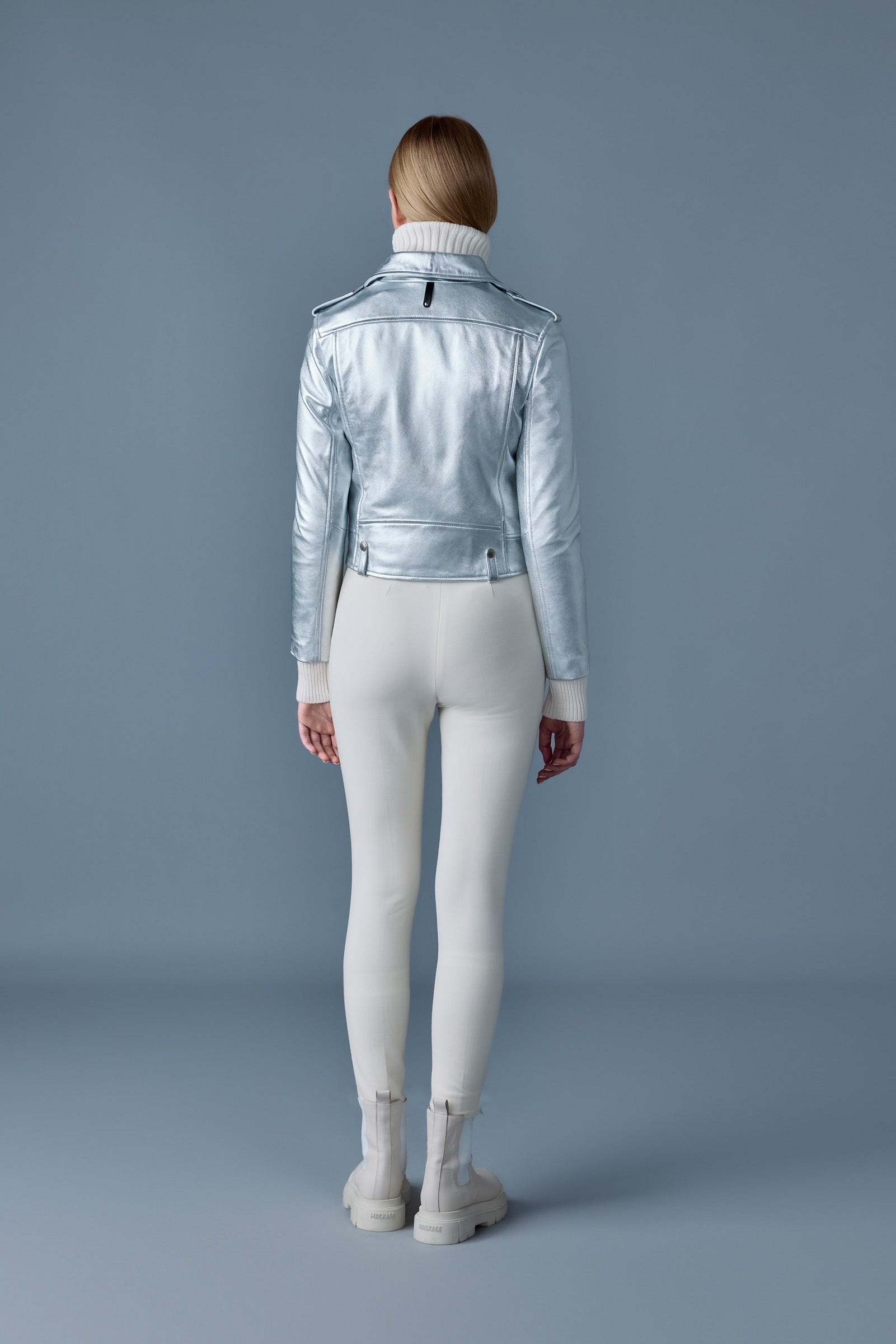 BAYA (R) Leather biker jacket - 4