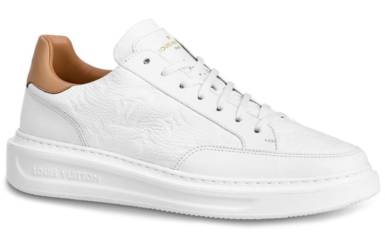 LOUIS VUITTON Beverly Hills Sneakers 'White Monogram with Caramel Top' 1A7WG6 - 2