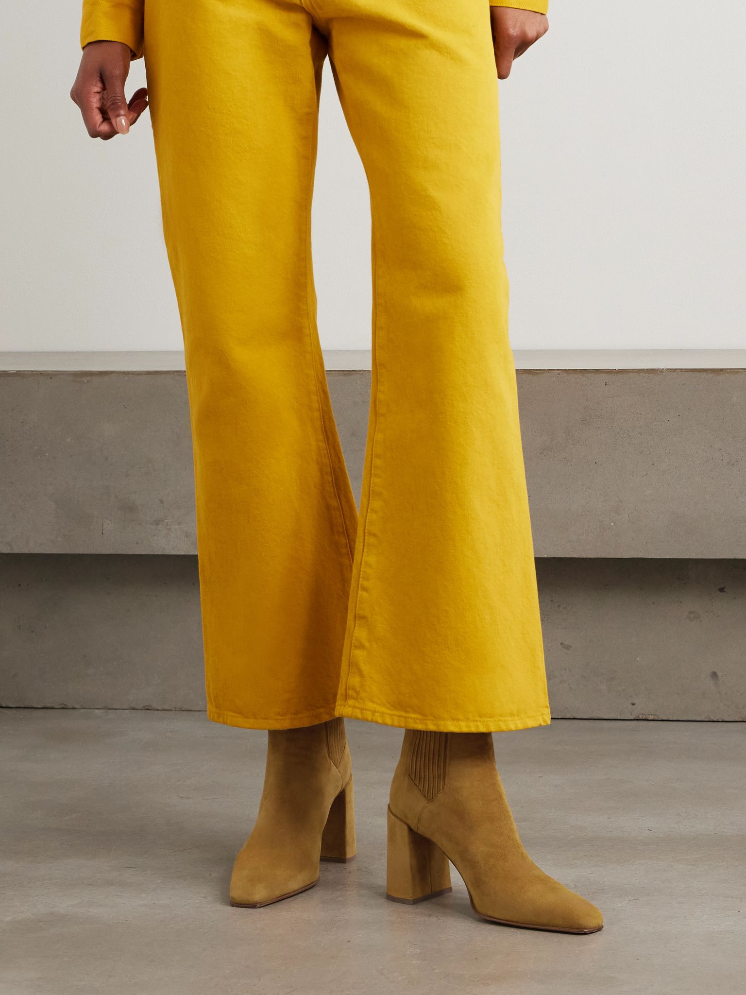 Luke suede ankle boots Marigold - 2