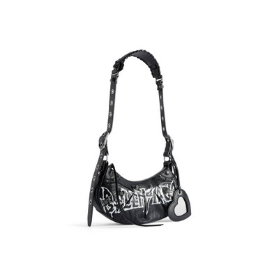 BALENCIAGA Women's Le Cagole Xs Shoulder Bag Diy Metal  in Black outlook