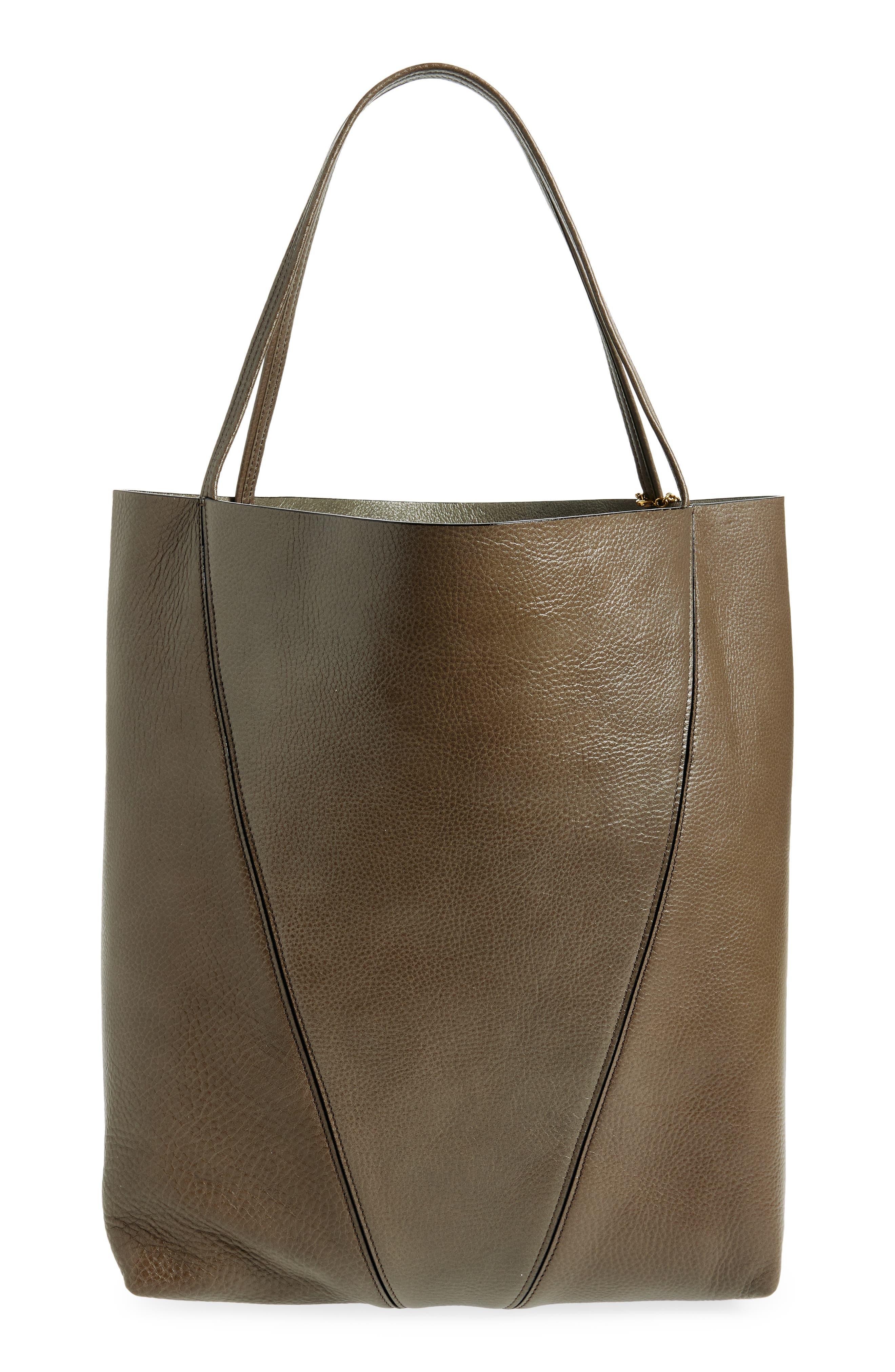 Chloé Large Spin Leather Tote in Flannel Grey at Nordstrom - 4