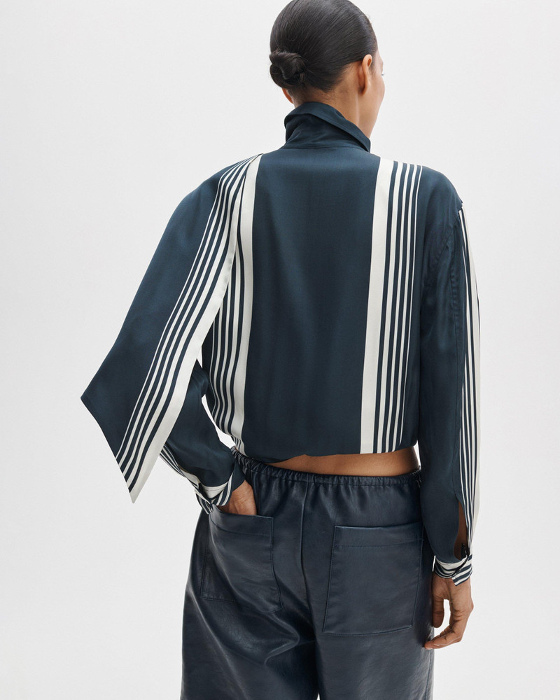 Krista Striped Silk-Blend Jacket 5