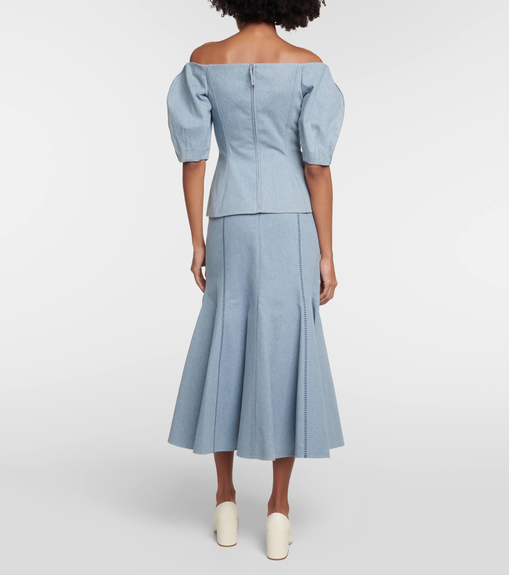 Ellen off-shoulder cotton top - 3