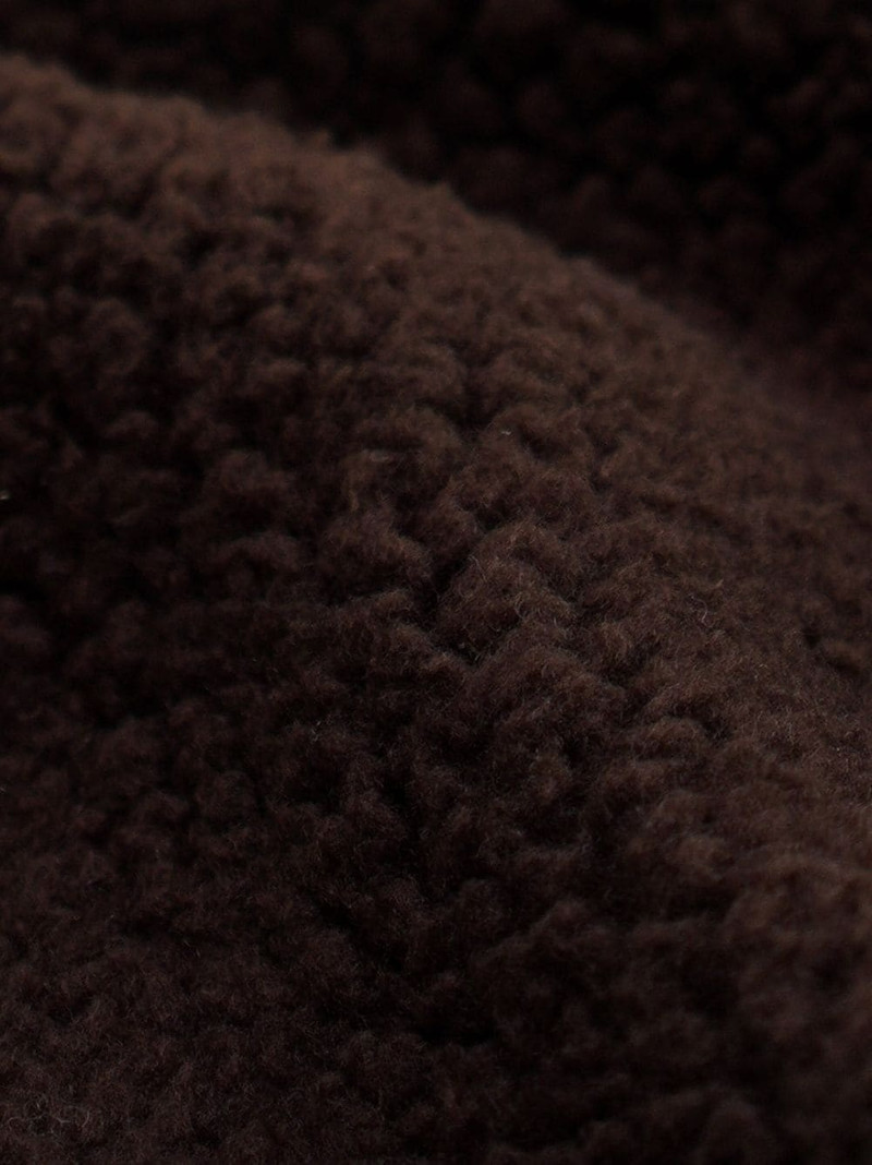 slogan-patch fleece jumper 4