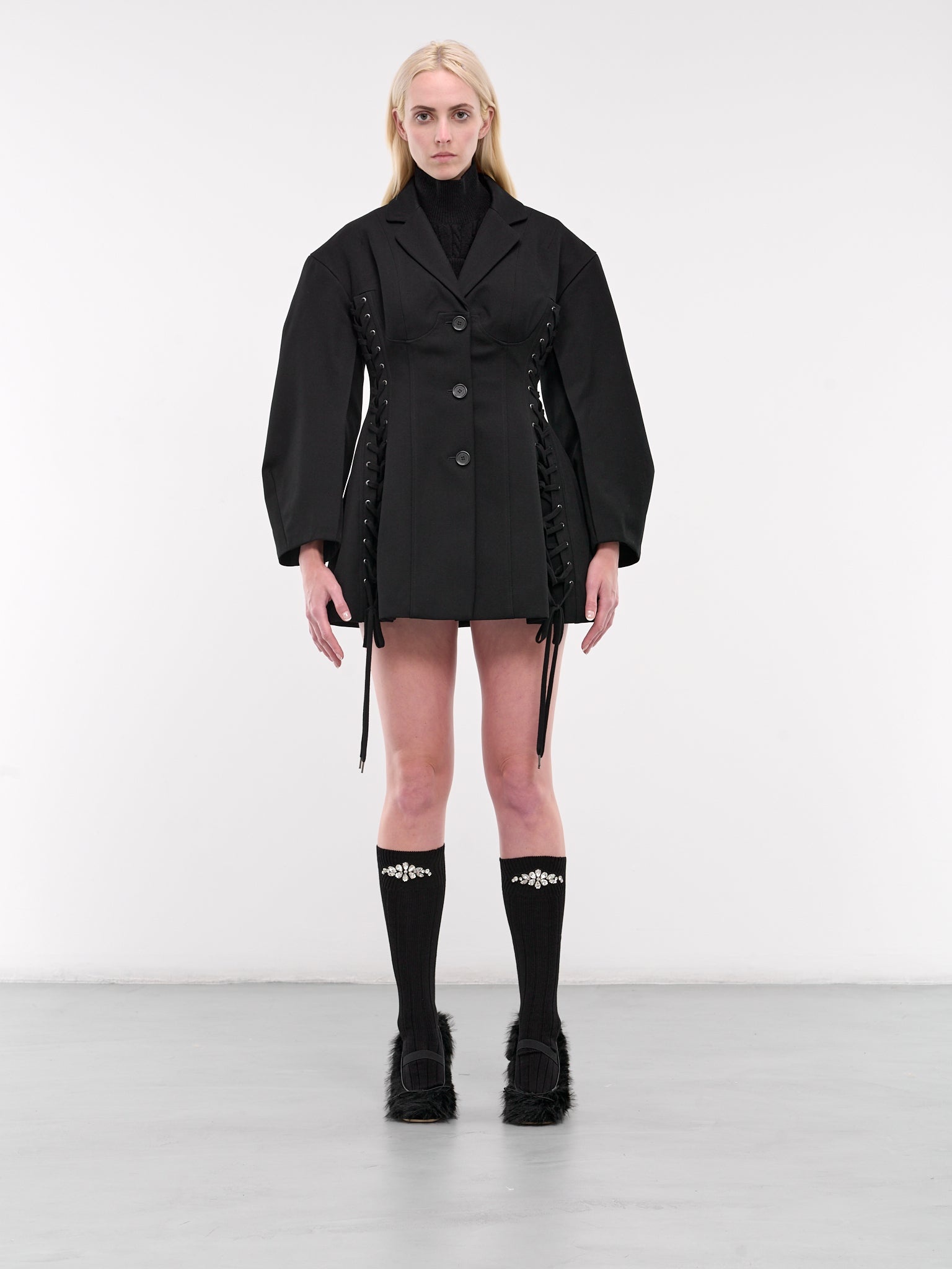 Puff Sculpted Corset Jacket - 1