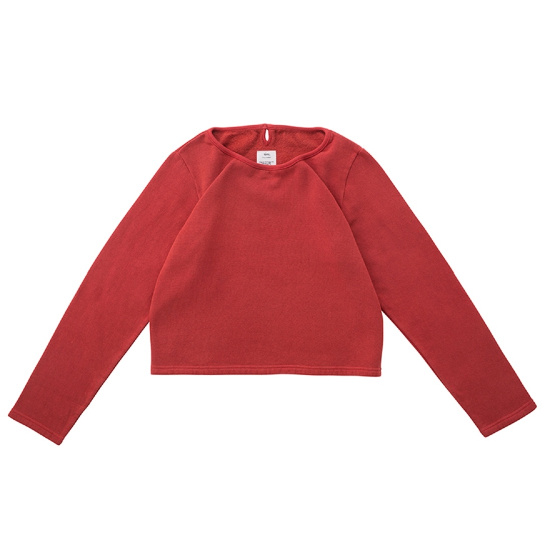 BOATNECK TEE L/S (UNEVEN DYE) RED - 1