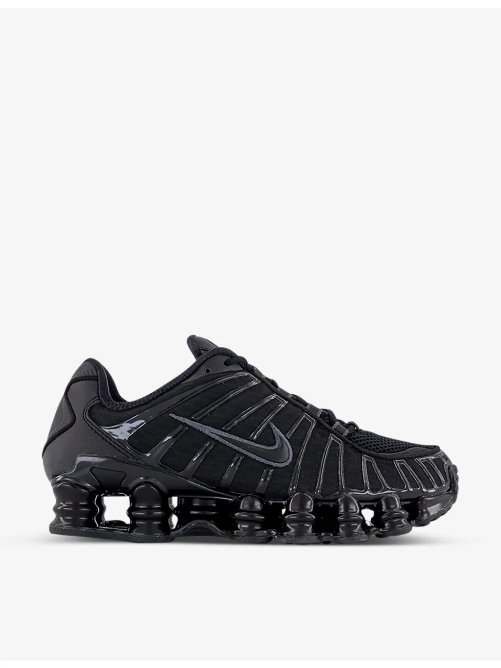 Shox TL leather, mesh and shell low-top trainers - 1