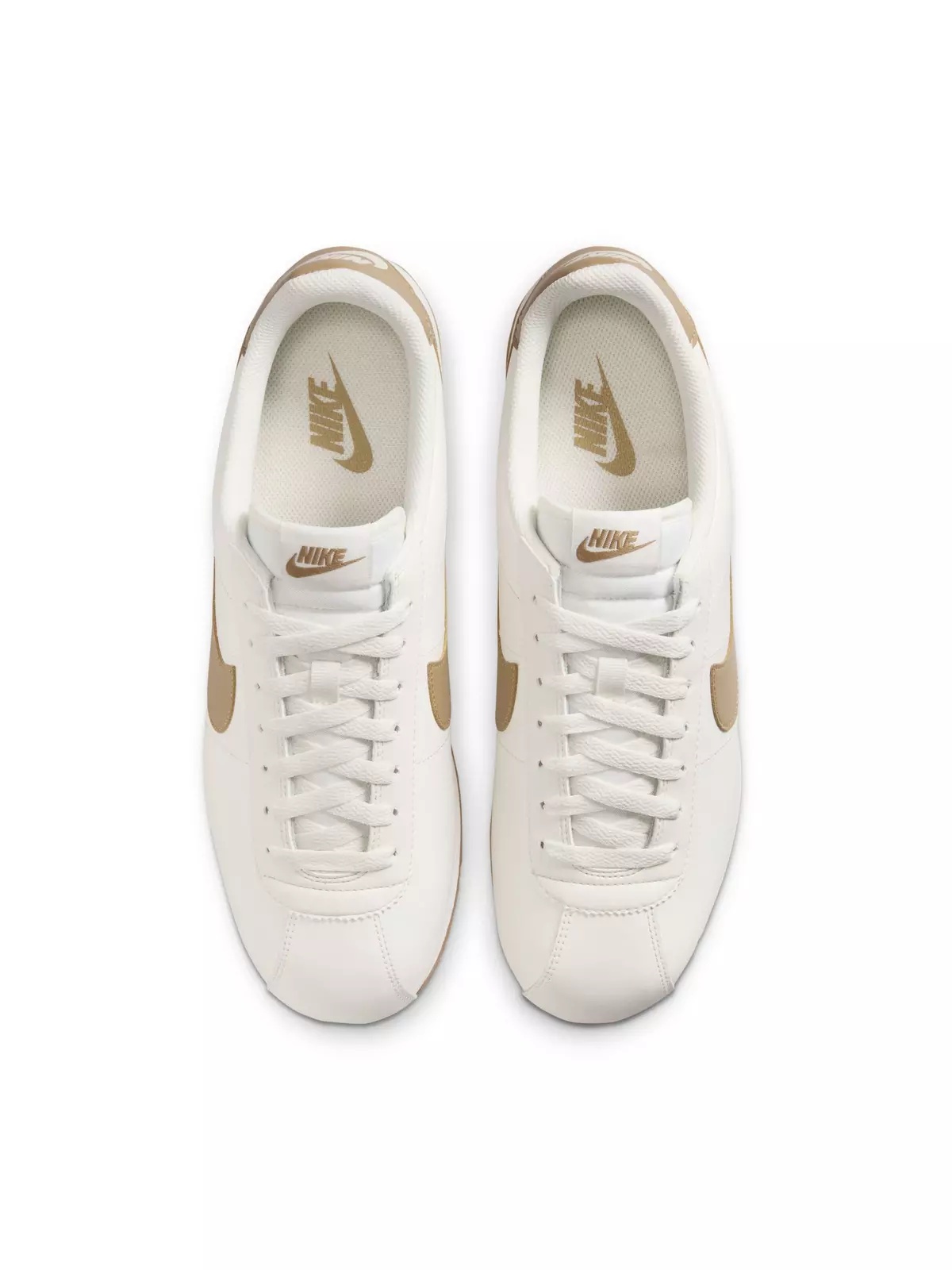 Cortez Leather "Sail/Parachute Beige/Gum Yellow" Men's Shoe - 6