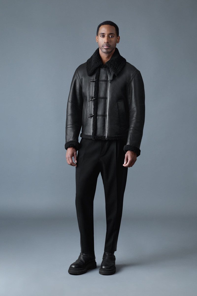 MACKAGE WAYLON Shearling AviatorJacket with Toggle Front closure outlook