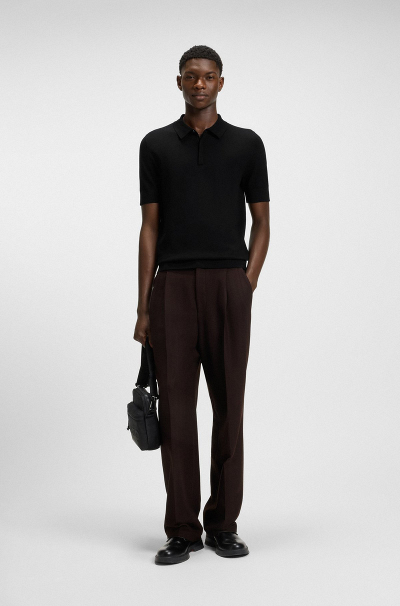 HUGO KNIT POLO WITH COVERED PLACKET outlook
