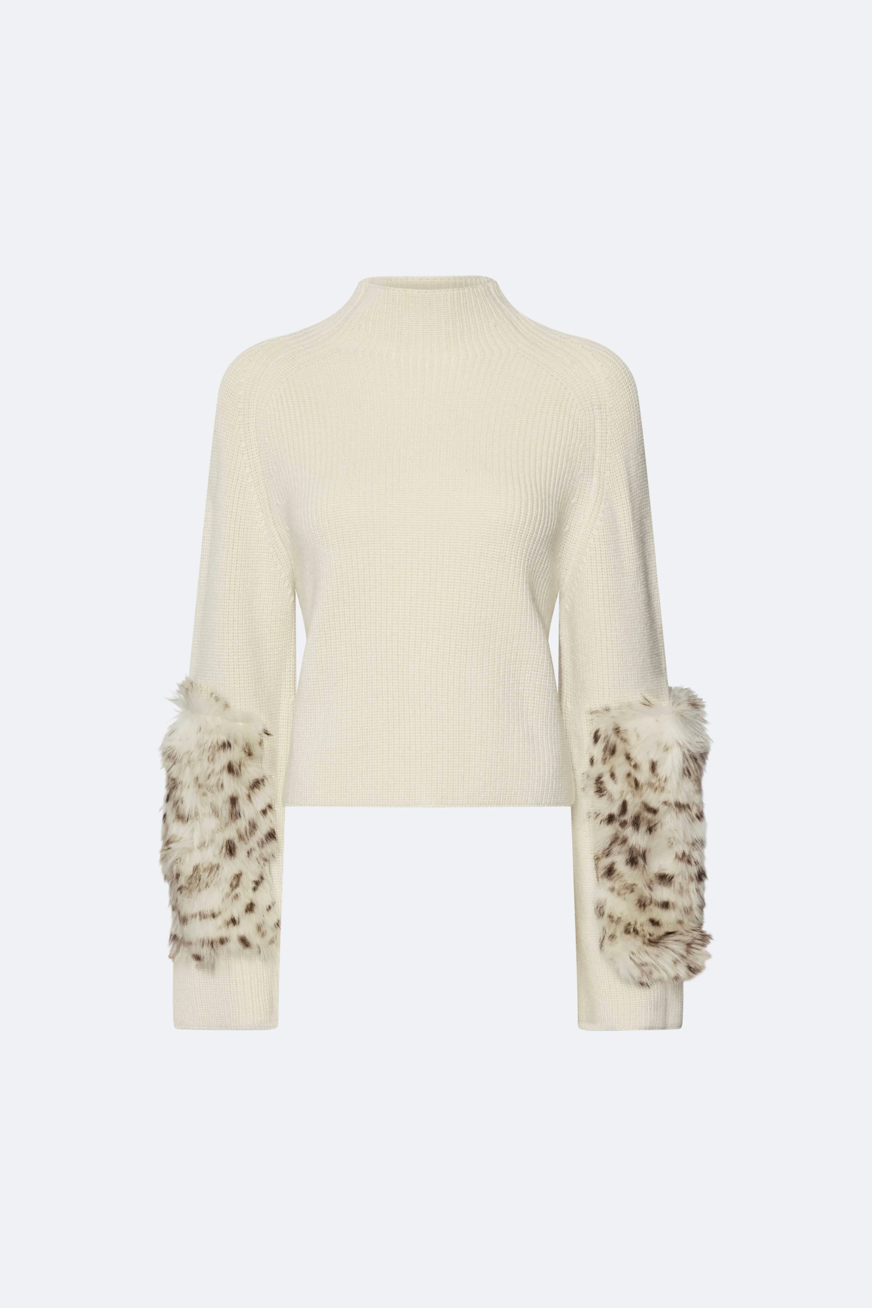 Merino Mock Neck Sweater With Patch - 1