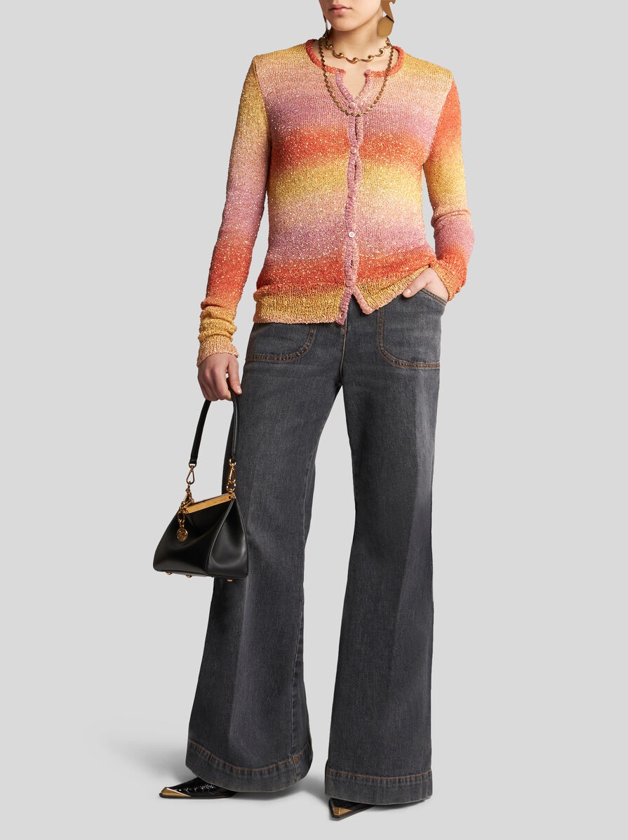 KNIT CARDIGAN WITH SEQUINS - 4
