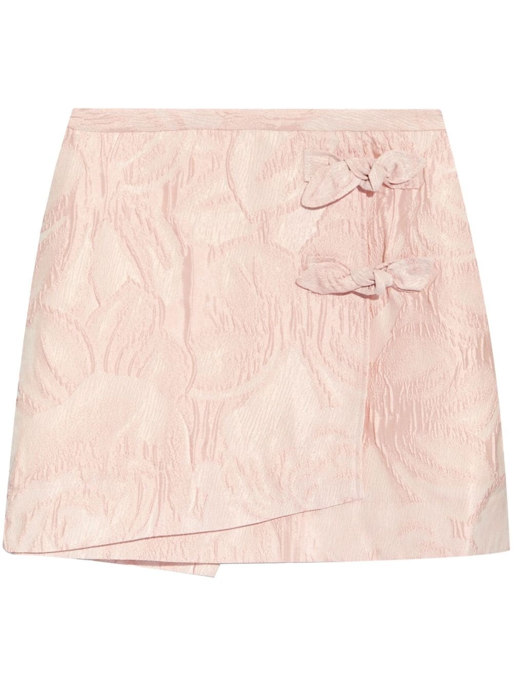 bow-detailing cloquÃ© skort - 1