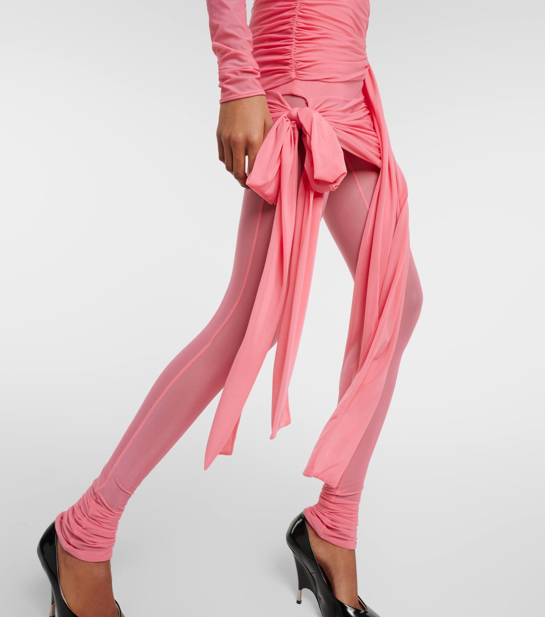 Ruched jersey mini skirt - 5