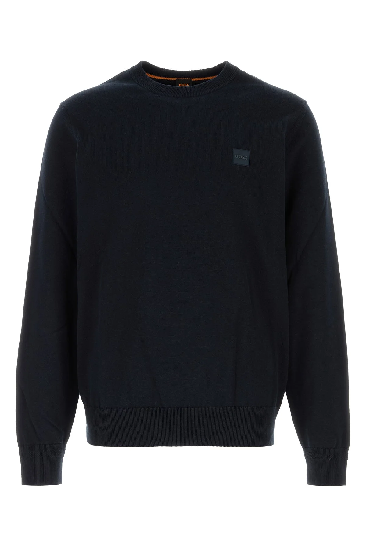 Midnight blue cotton blend sweater - 1