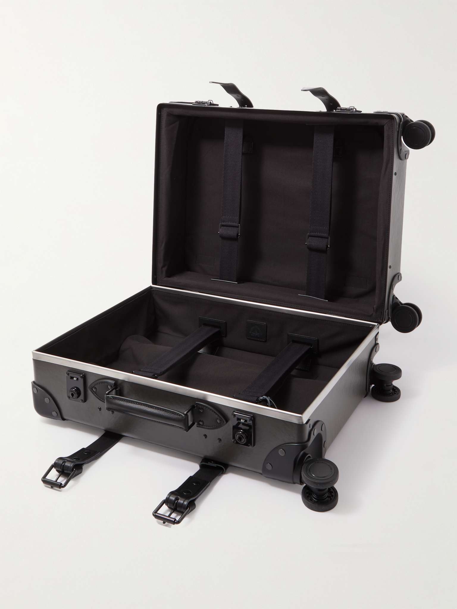 Centenary Leather-Trimmed Carry-On Suitcase - 3