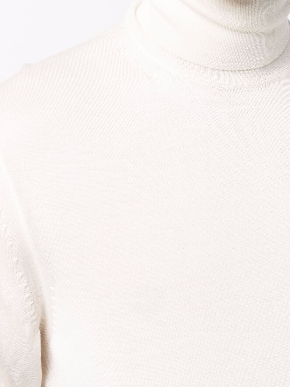 funnel-neck cashmere-blend jumper - 5