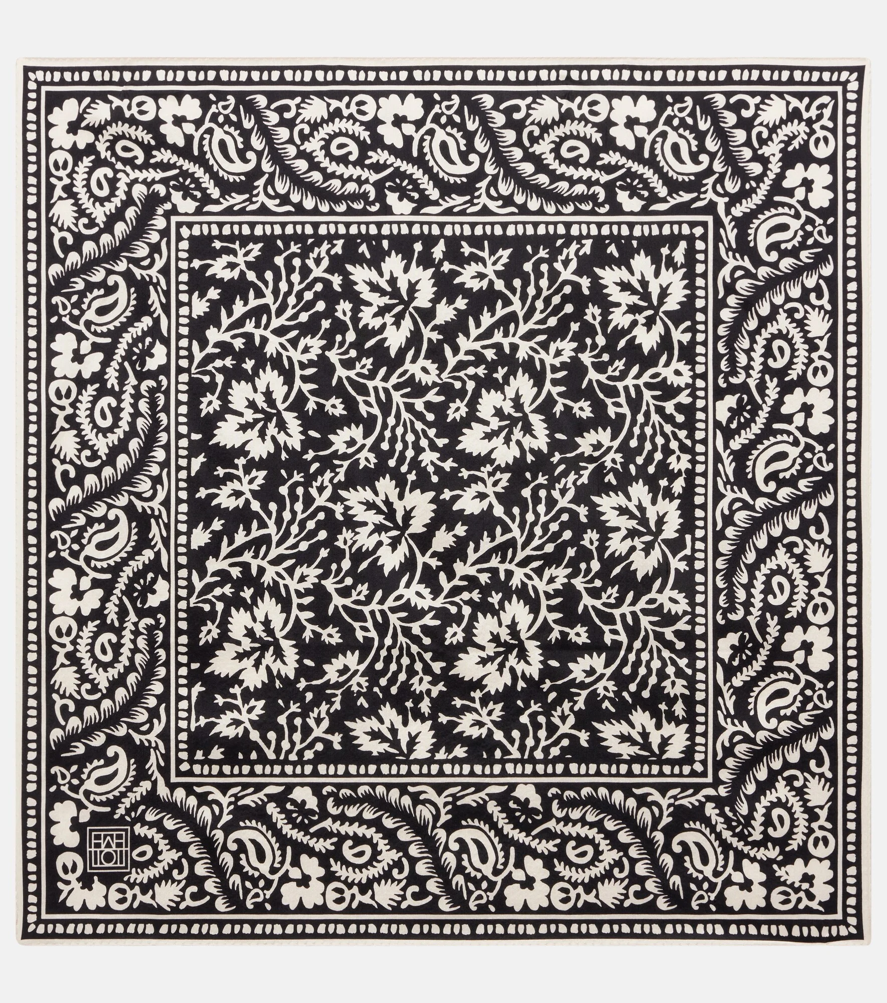 Printed silk scarf - 1