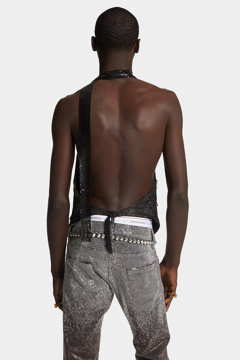 GOLD DISCO WASH VEST - 4