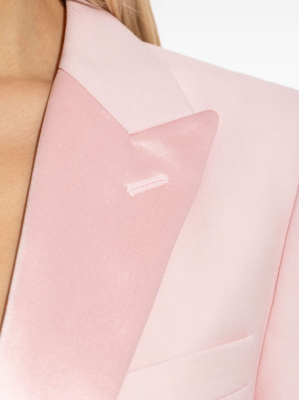 satin-lapel blazer - 5