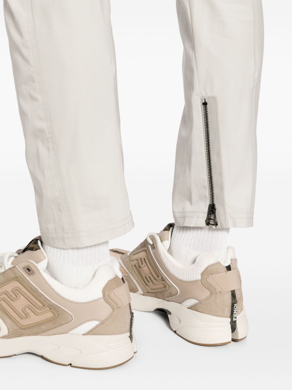 tapered cotton trousers - 5