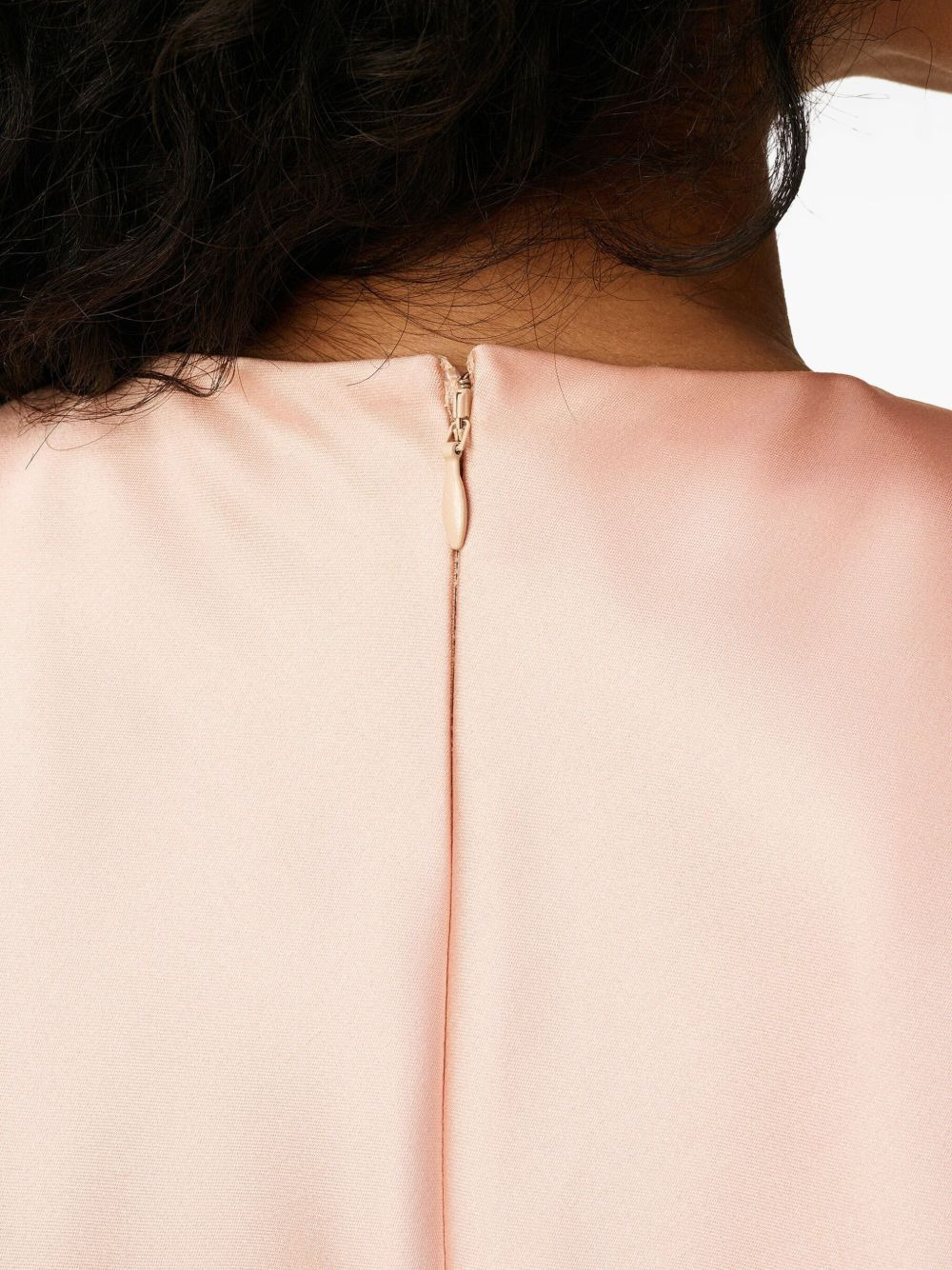 raw-edge satin dress - 6