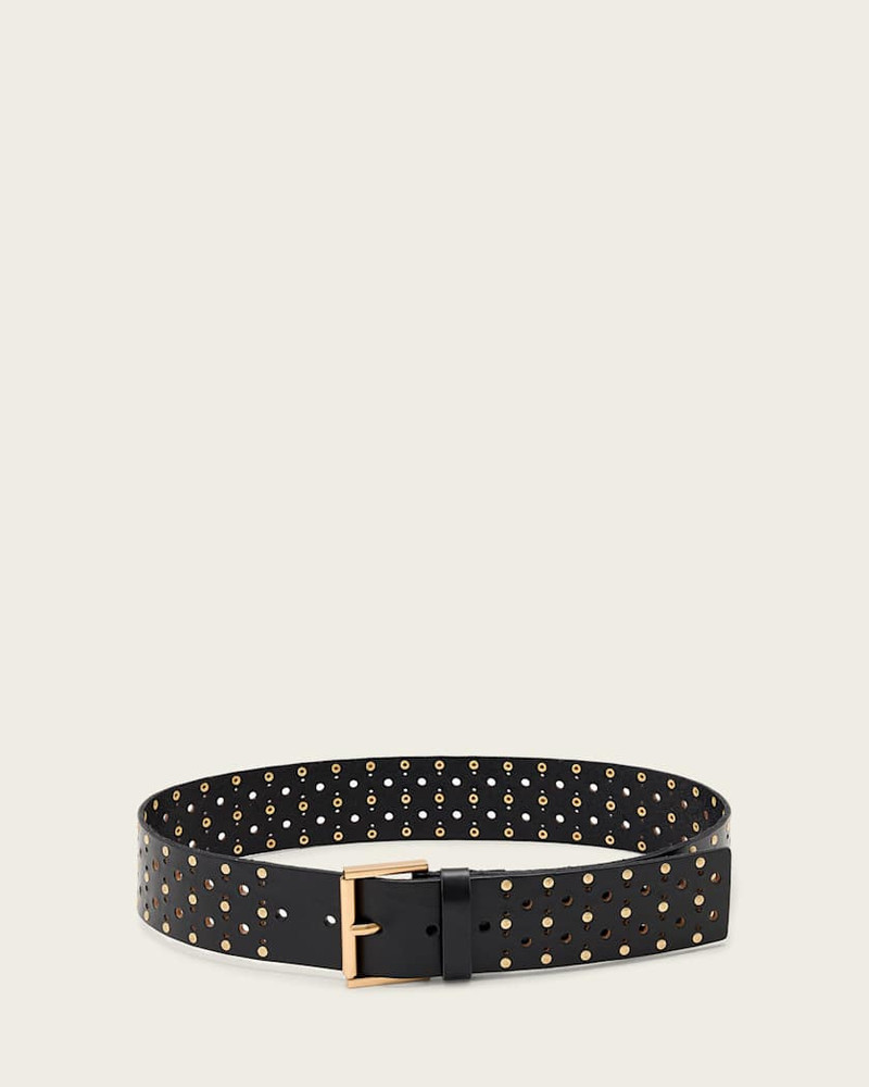LENA LEATHER STUDDED BELT 1