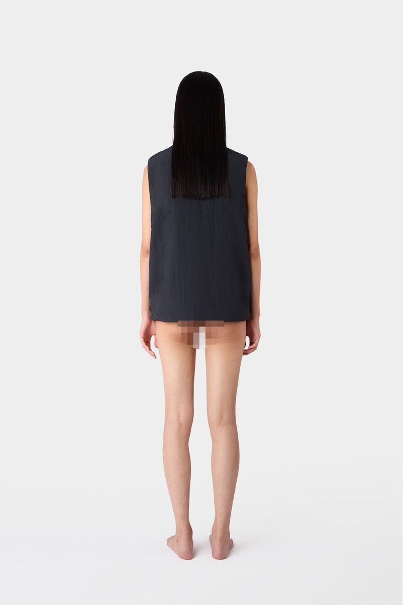 GILET / dark blue & dark grey 7