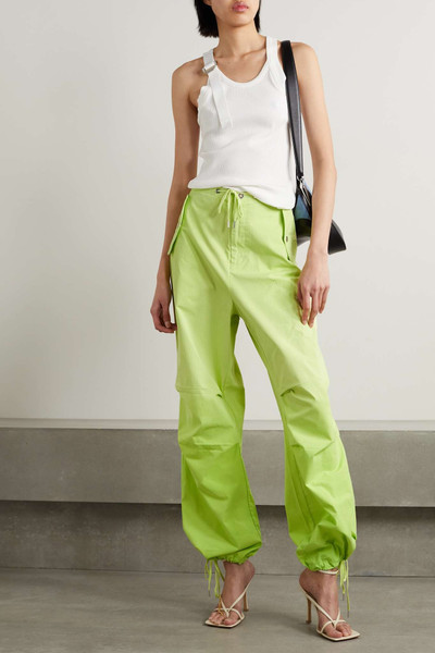 Dion Lee Sunfade cotton-twill tapered pants outlook