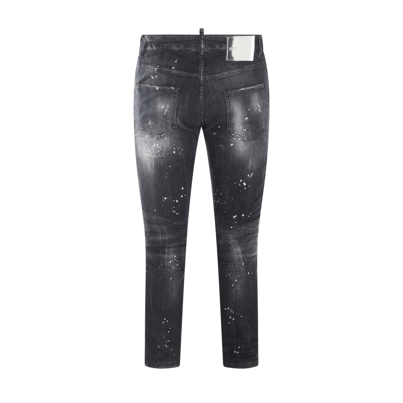 black cotton denim jeans - 2