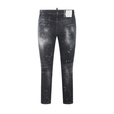 DSQUARED2 black cotton denim jeans outlook