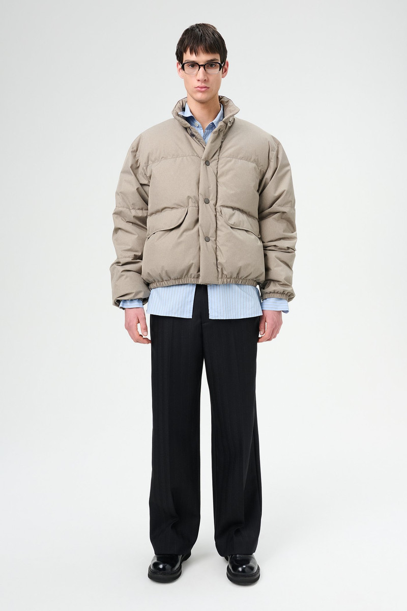 Our Legacy Inhale Puffa Doubleganger Beige Mel Nylon outlook