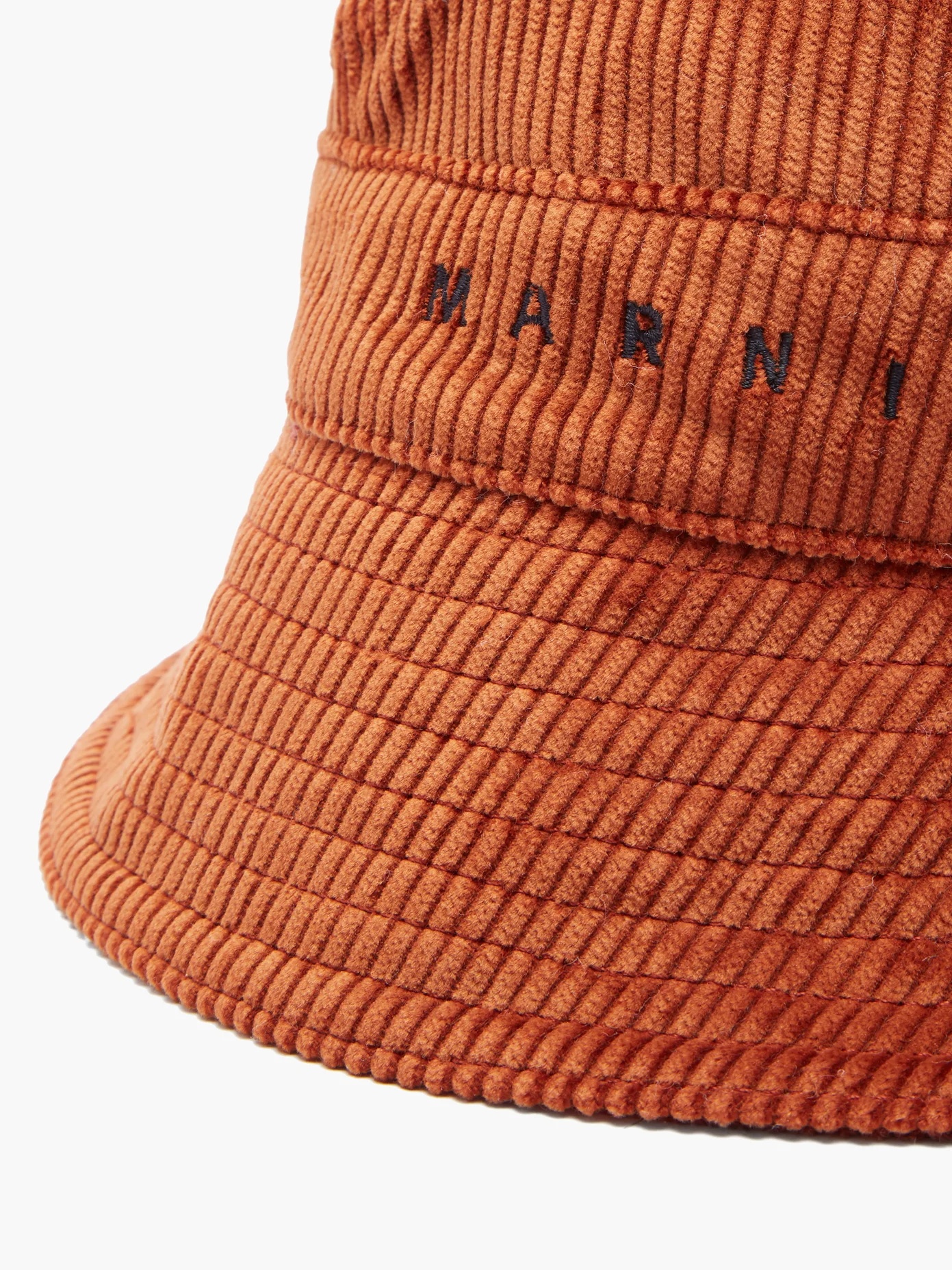 Logo-embroidered cotton-corduroy bucket hat - 2