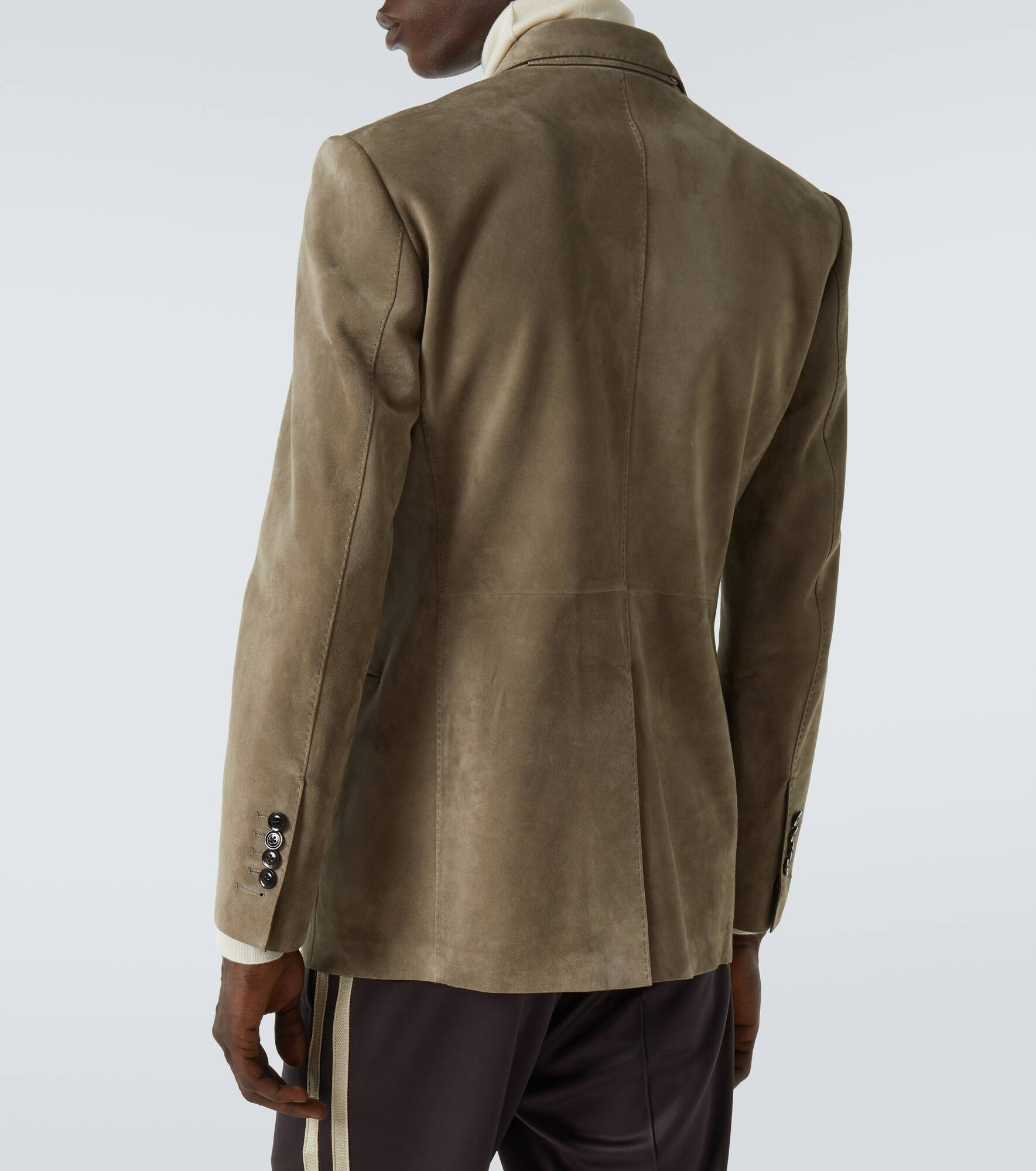 Suede blazer - 4