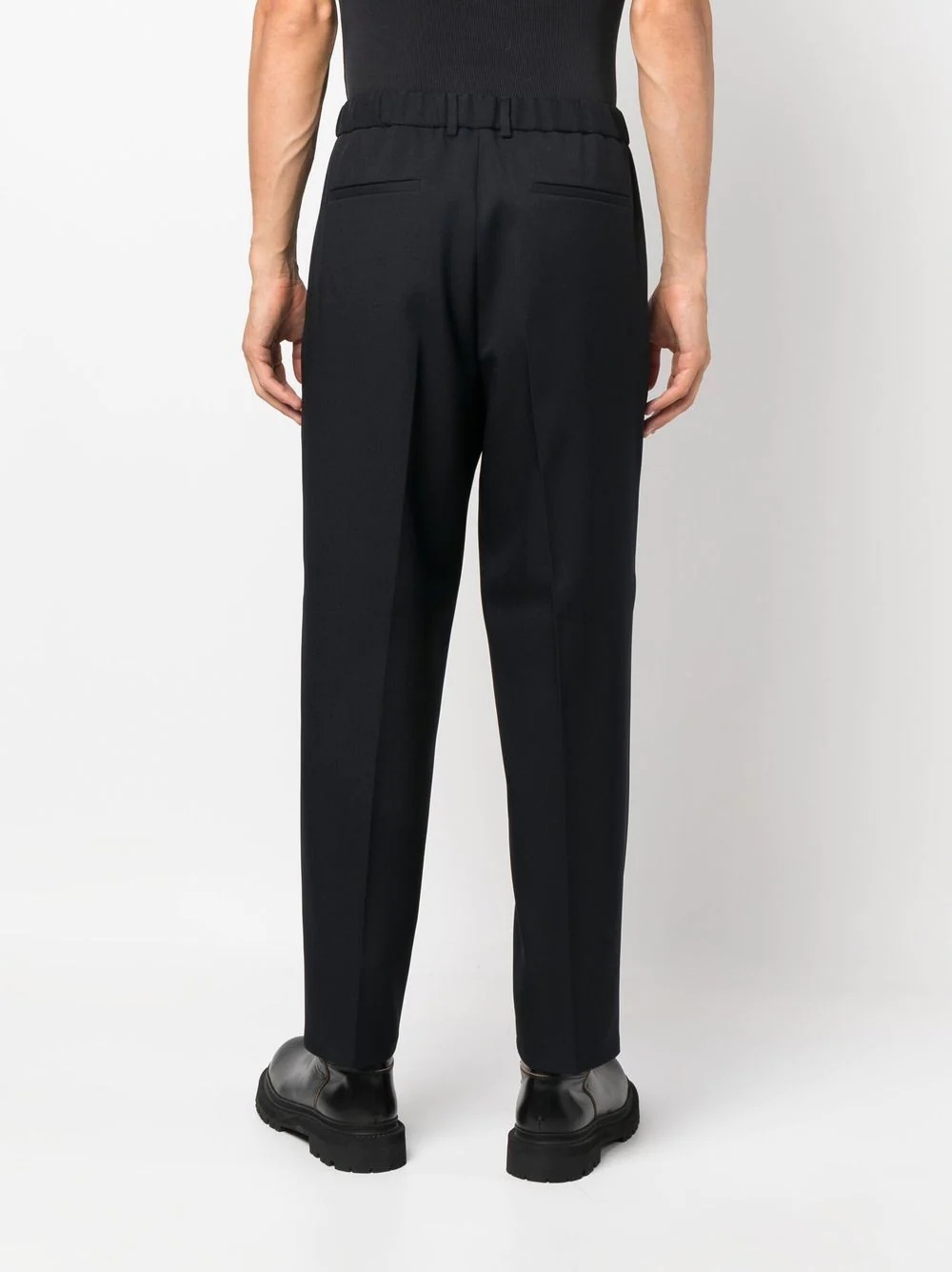 straight-leg tailored trousers - 4