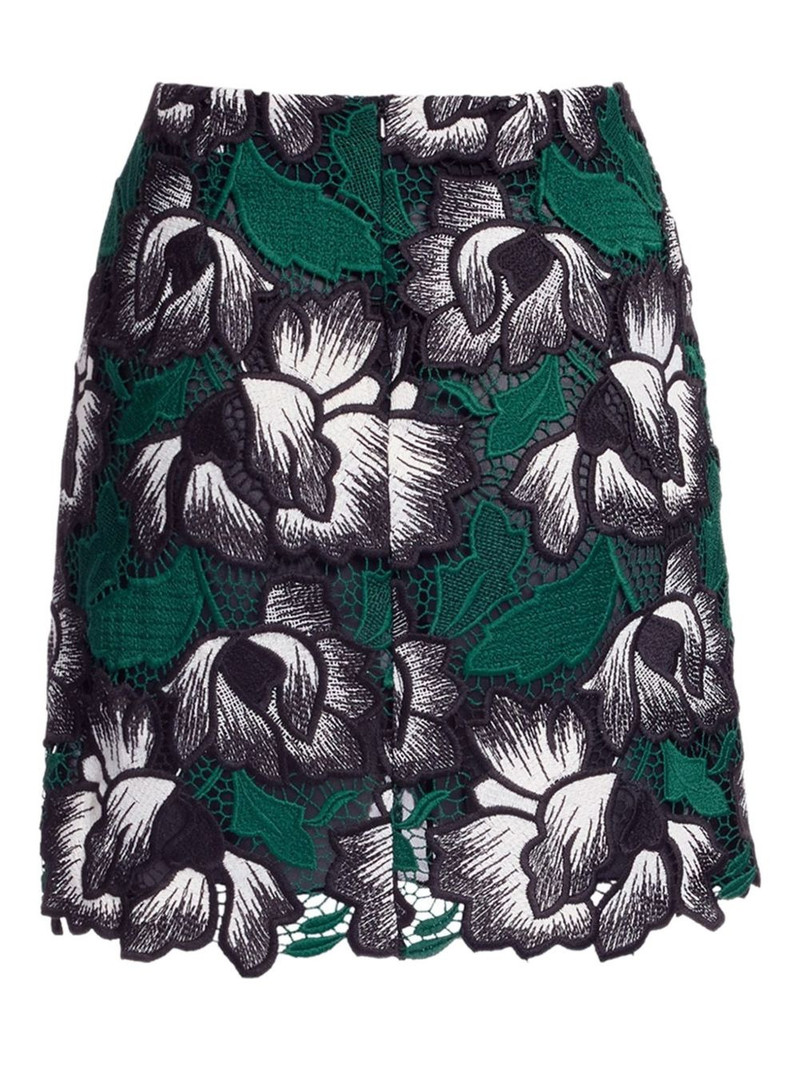 floral macramé mini skirt 6