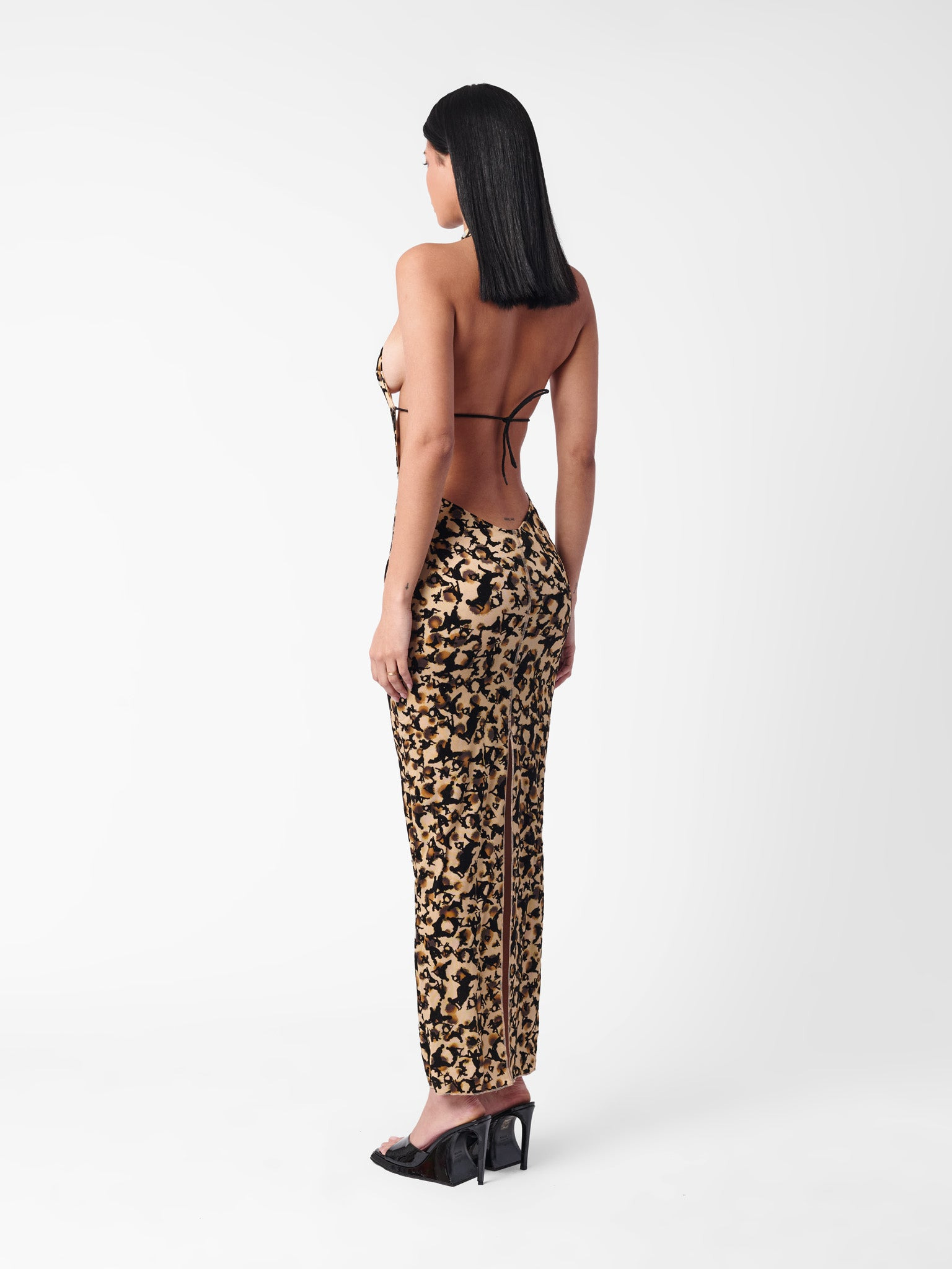 BARE DRESS BEIGE LEOPARD PRINT - 6