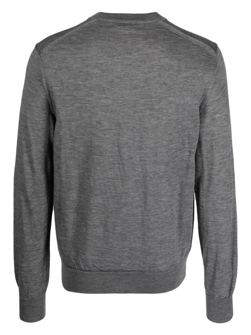 embroidered crew-neck jumper - 2