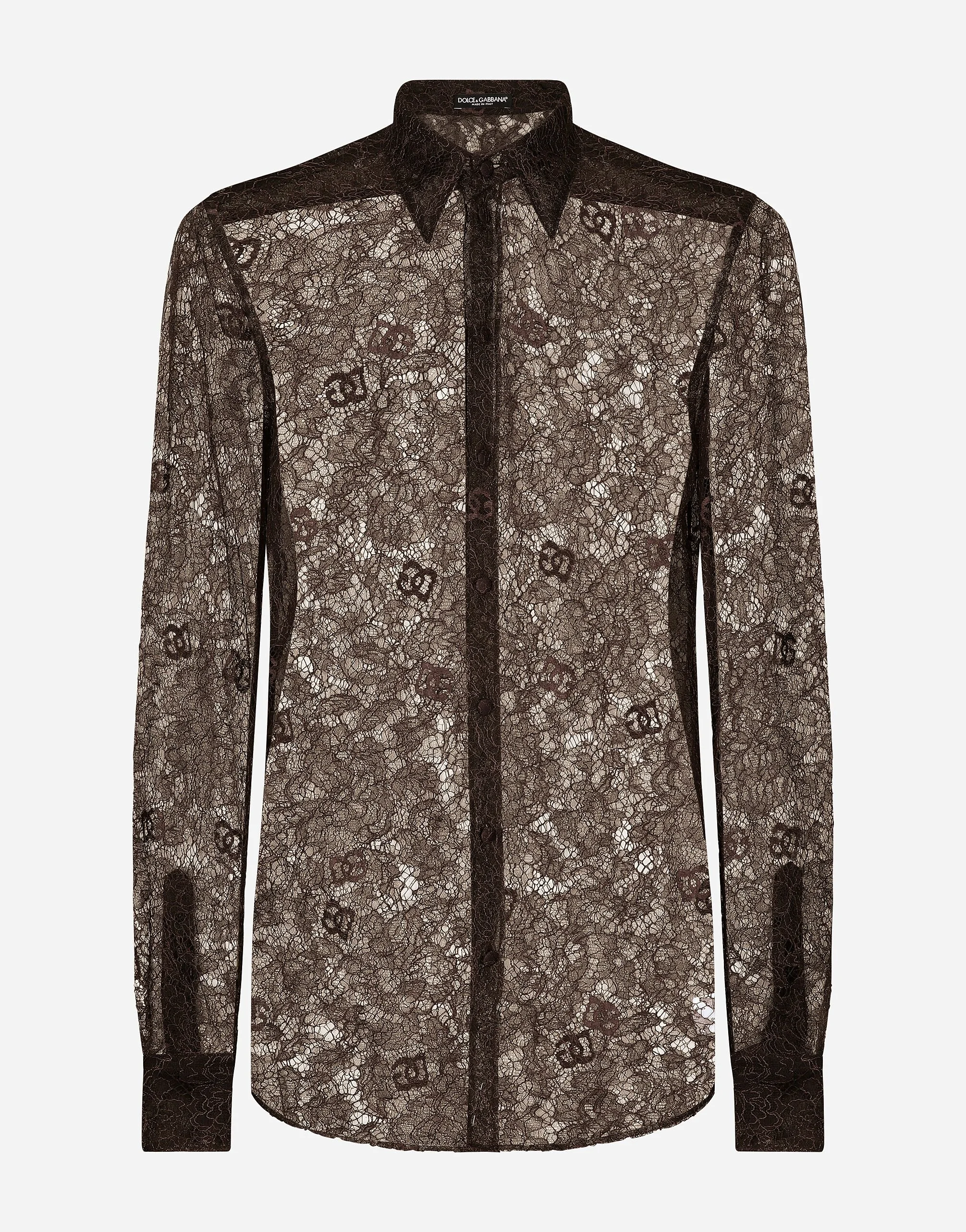 Chantilly lace Martini-fit shirt - 1