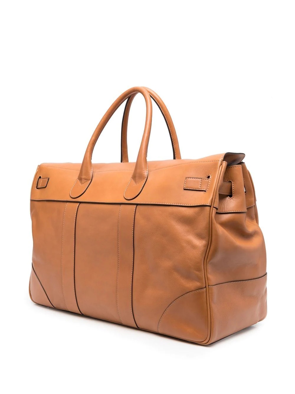 logo-stamp leather holdall - 3